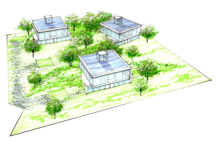 Pozemky projektu Nad Šáreckým údolím v Praze 6