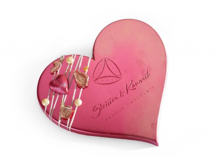 ruby čokoládové srdce