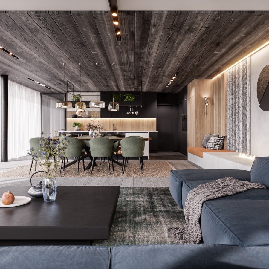 luxusní obývací pokoj