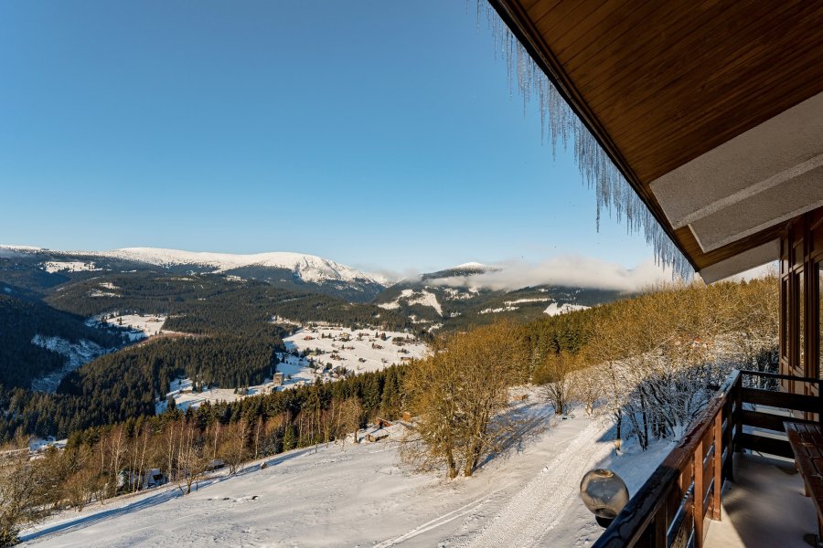 výhledy z Hotelu Emerich v Peci pod Sněžkou