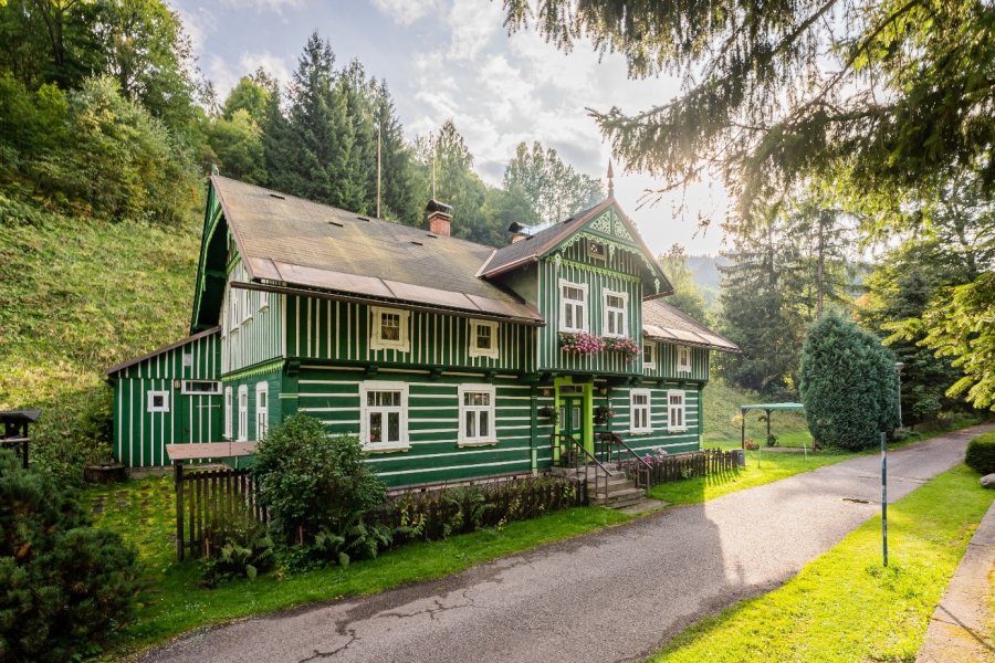 timbered house in Krkonoše mountains