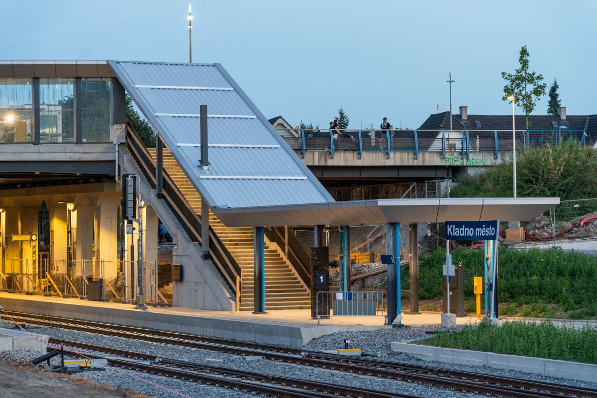 vlaková stanice Kladno město