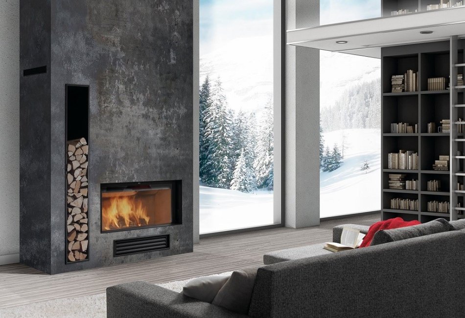 Enjoy sitting by the fireplace in your home