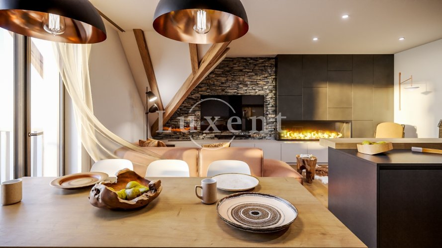 Sale of an apartment 3+kt/2B, 94,5 sqm, in a new ski project HARRACHOV PEAKS in the Krkonoše Mountains, Harrachov