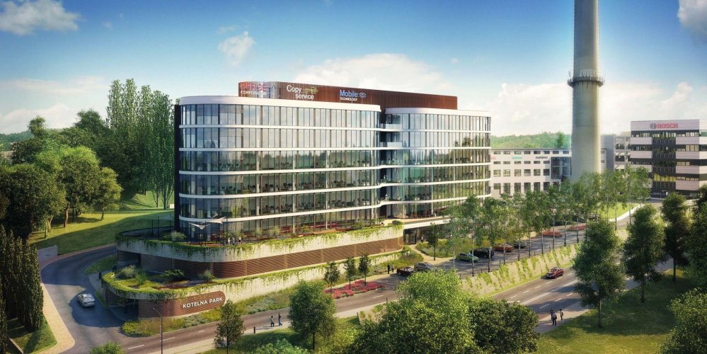 Rent of offices in a new project, 1000 sqm, Kotelna Park, Prague 5 - Radlice