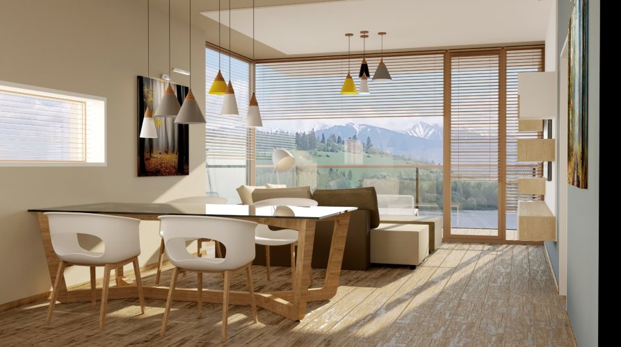 Prodej bytu 3+kk/L, 63 m2, v projektu Marina Liptov u přehrady Liptovská Mara, Slovensko