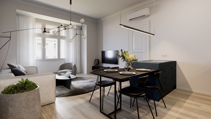 Prodej mezonetového bytu 3+kk/T, 101,7 m², v projektu Na Spojce, Praha 10 - Vršovice