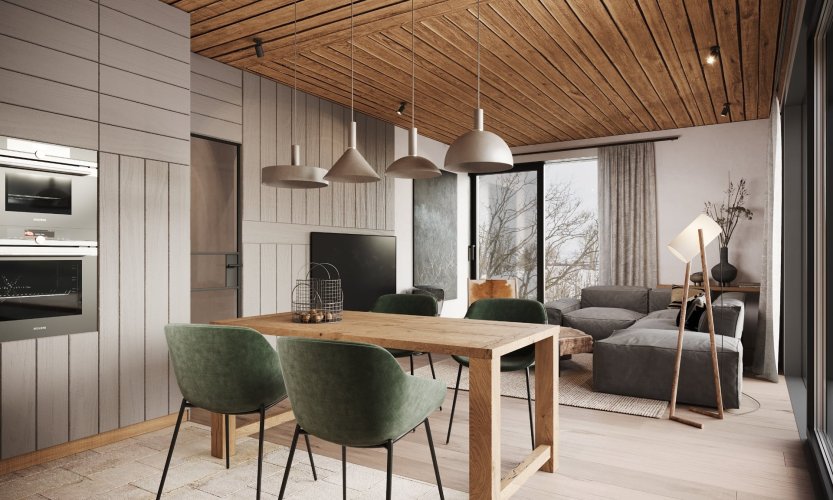 Prodej apartmánu 3+kk/2L, 111,6 m2, v luxusním horském projektu Apartmány Albeřice, Krkonoše – Horní Maršov