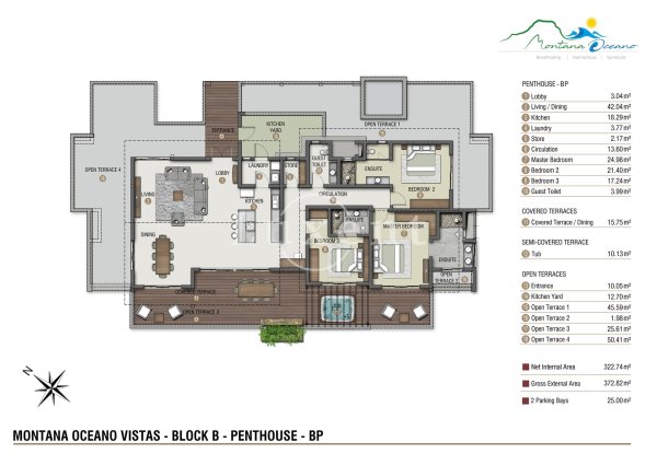 půdorys B Penthouse