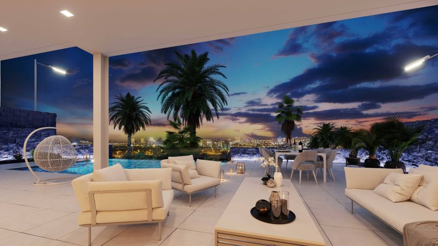 Prodej výjimečné rohové vily s výhledem na moře, 6+kk/T/GS, 278 m², na pozemku 423 m²,  La Caldera - Tenerife