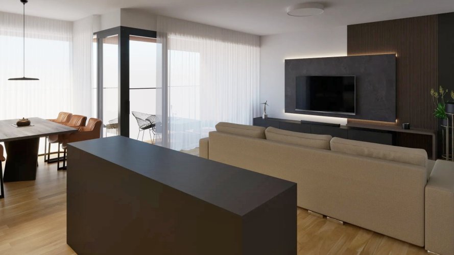 Sale of an apartment 2+kt/L, 65,1 sqm, in a new residential project in a quiet area of Silesian Ostrava