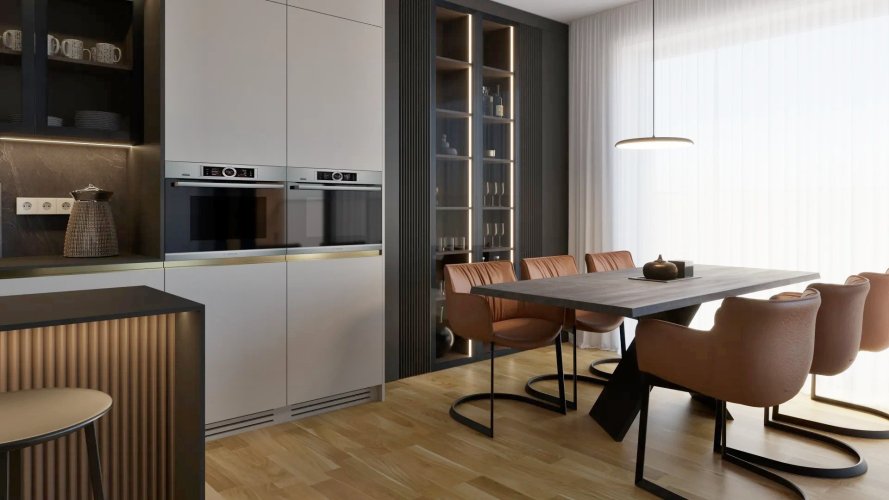 Sale of an apartment 3+kt/L, 86,9 sqm, in a new residential project in a quiet area of Silesian Ostrava