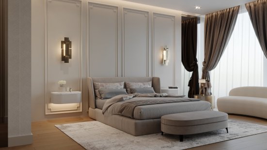 luxusní zařízení hotelového pokoje