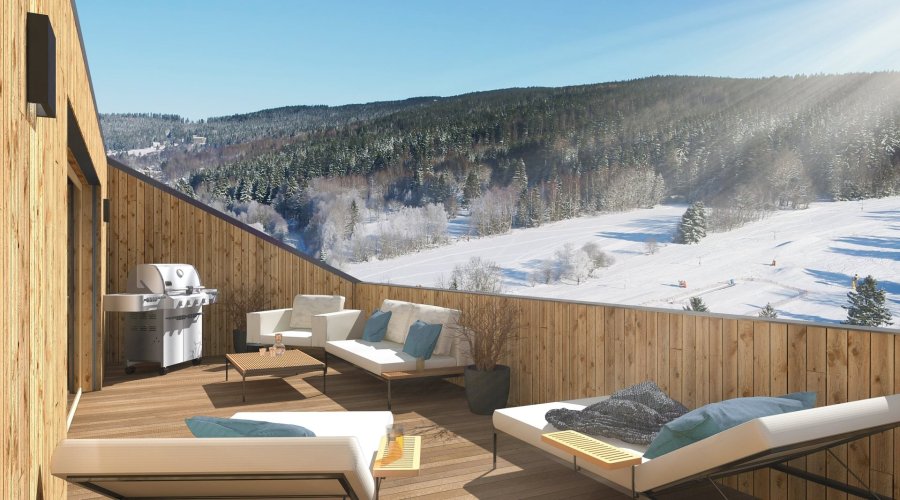 Prodej apartmánu 2+kk/T, 68 m², v Rezidenci Svatá Barbora, Železná Ruda