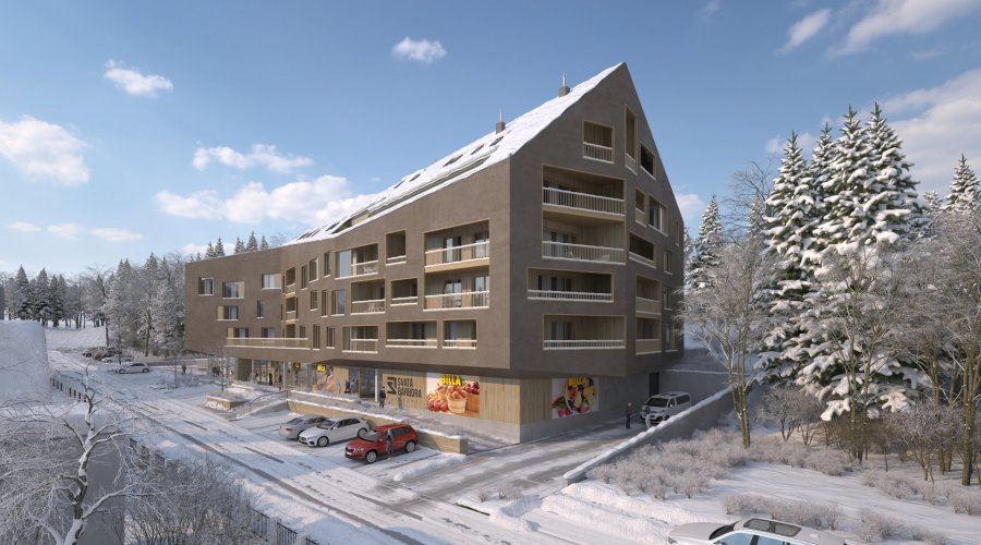 Prodej apartmánu 3+kk/B, 97,7 m², v Rezidenci Svatá Barbora, Železná Ruda