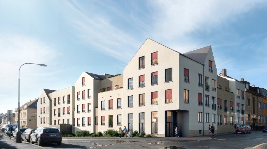 Sale of a 1+1/T apartment, 46 sqm, in the Na Nároží residence, Prague 8 – Kobylisy