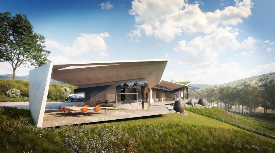 Sale of a unique building plot with architectural design project, Kamýk nad Vltavou