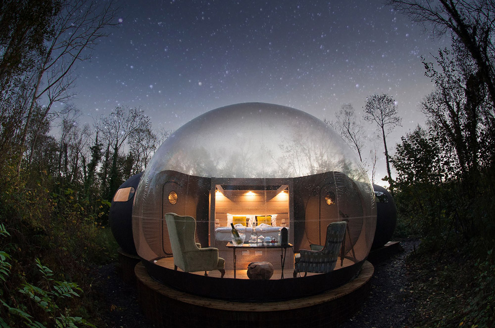 Glamping - the most beautiful places in Europe where you can spend the night in a bubble